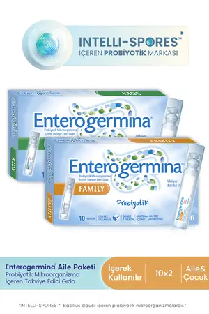 Enterogermina 2B 10 Flakon 4B 10 Flakon- Tüm aile için paket