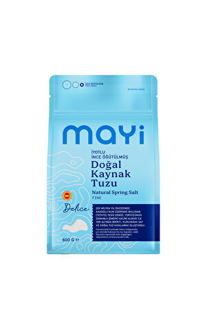Mayi Tuz Mayi Öğütülmüş Sofra Tuzu 600 gr