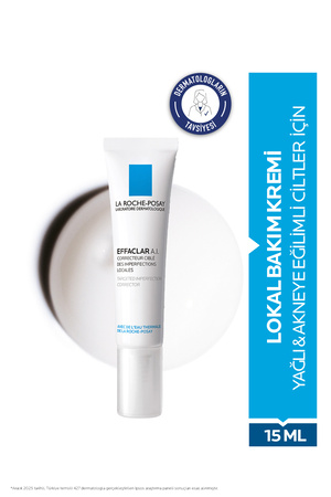 La Roche Posay Effaclar A.I. Yağlı ve Akneye Eğilim Gösteren Ciltler İçin Cilt Kusuru Görünümü Karşıtı Krem 15 ml