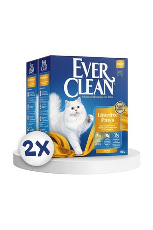 Ever Clean Litterfree Paws Patilere Yapışmayan Topaklanan Kedi Kumu 10 Lt X 2 Adet