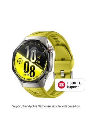 Huawei Watch GT 7 Pro 46 mm Akıllı Saat - Sarı Titanyum Kasa iOS me Android Uyumlu EKG