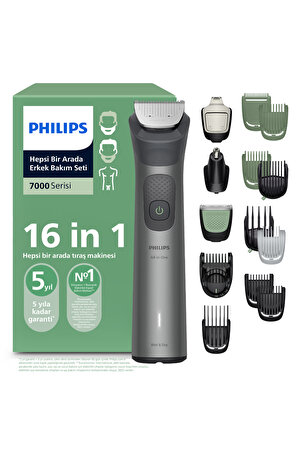 Philips 7000Serisi 16in1 Erkek Bakım Seti Yüz/Saç/Vücut/Sakal Tıraş Makinesi Islak&Kuru MG7931/30