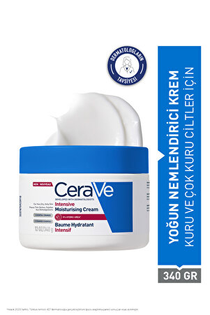 CeraVe Hyalüronik Asit & Seramid & Hidro-üre İçerikli Kuru Ciltler İçin Yoğun Nemlendirici Krem 340 gr