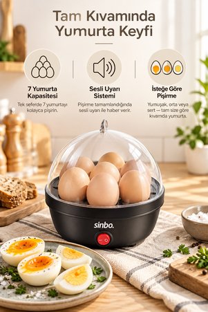 Sinbo SEB-5803 Yurmurta Pişirme Makinesi