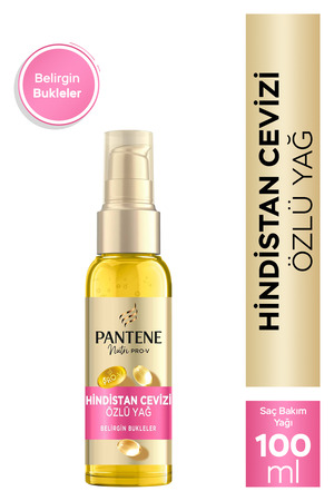 Pantene Pro-V Hindistan Cevizi Özlü Elektriklenen Bukleler için Belirgin Bukleler Saç Bakım Yağı 100 Ml