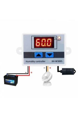Genel Markalar 12v Nem Termostatı Xh W3005 Dijital Nem Kontrol Cihazı Nem Sensörlü