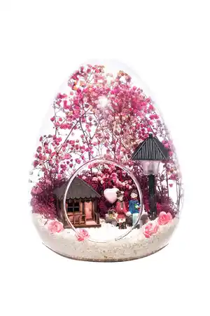 Home Teraryum Işıklı Pembe Aşk Bahçesi