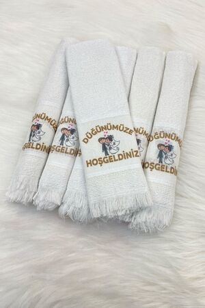 ZEYMERADE Düğün Sünnet Gelin Konvoy Arabası Havlusu Süsü 12 Adet