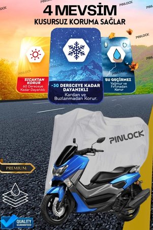 pinlock Yamaha Nmax Su Geçirmez Dayanıklı Motosiklet Brandası