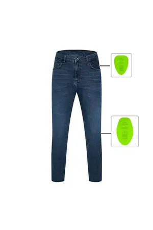 Tech90 Vecton Ad Pro Blue Kevlar Cordura Motosiklet Pantolonu