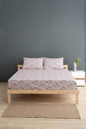 Soley | Liberty | %100 Pamuk Çift Kişilik 180 X 200 Lastikli Çarşaf Seti