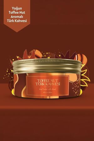 Mim and More Toffee Nut Turkish Coffee - Toffee Nut Aromalı Türk Kahvesi 150 gr
