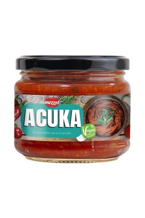 Mezzet Cevizli Yer Fıstıklı Acuka 300 g - Vegan ve Koruyucusuz Kahvaltılık Sos
