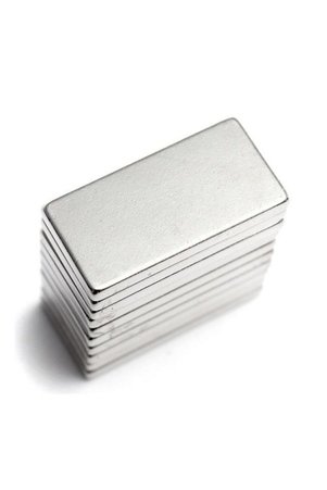 SmilesWishes Neodyum Mıknatıs Dekoratif Magnet Güçlü Çekim 20x10x2 mm 5 Adet