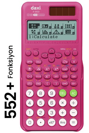 Daxi X-900 552 Fonksiyonlu Bilimsel Hesap Makinesi Fuşya