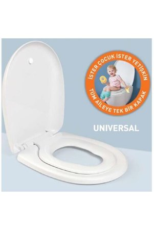 NKP Universal Çocuk Adaptörlü Amortisörlü Mıknatıslı Klozet Kapağı Kapak