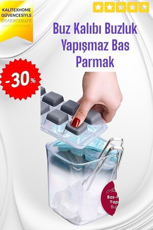 Gondol Buz Kalıbı Buzluk Yapışmaz Bas Parmak 64 x 32 Plastik TR Pembe