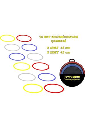 jovvasport Koordinasyon Çember SET 12'Lİ Çantalı