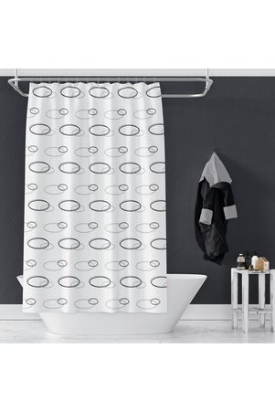 Zethome Banyo Perdesi 1x100x200 Tek Kanat Duş Perdesi Halka Hediyeli 2109