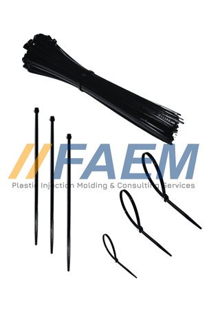 FAEM 2.5x150 mm Kablo Bağı - Plastik Kelepçe - Cırt Kelepçe