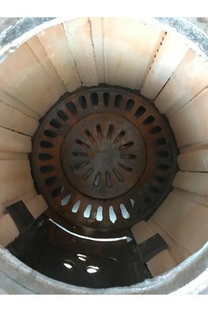 Güvenal Paslanmaz Termosifon basınçlı Katı Yakıt ALT Sobası çapı: 37 cm Banyo ALT Sobası