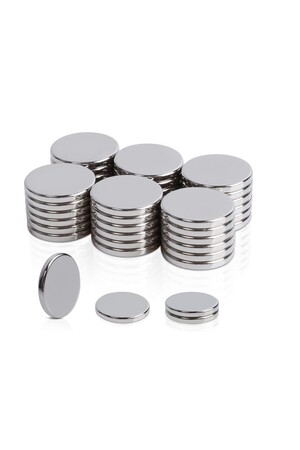 Hdg 50 adet Neodyum Mıknatıs Dekoratif Magnet Güçlü Çekim 12x1.5 mm