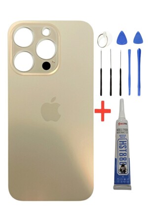 indirimplus iPhone 14 Pro Arka Kapak Pil Kapağı +Tamir Seti ve Yapıştırıcı Gold Renk Ilanı