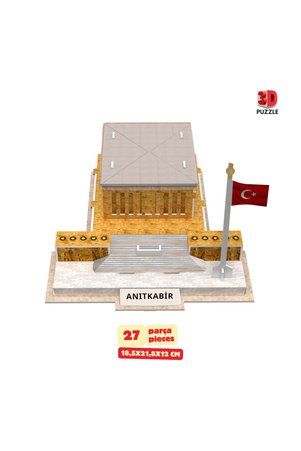 tugce shopping Anıtkabir 3 Boyutlu Eğitici Puzzle 3d Kağıt Puzzle Yapboz 27 Parça