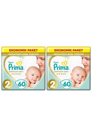 Prima Bebek Bezi Premium Care 2 Beden 120 Adet 4-8 KG