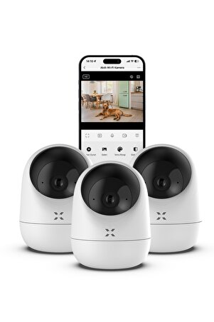 Xenon Smart Ev Kamerası | 3’lü Set 1080p 3MP Sesli Gece Görüşlü İç Mekan Güvenlik Kamerası