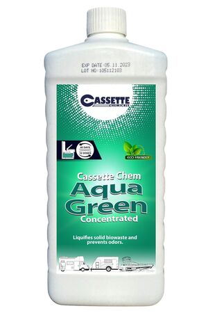 Genel Markalar Karavan Tekne Tuvalet Kimyasalı Aqua Green Portatif ve Kasetli Tuvalet Atık Parçalayıcı