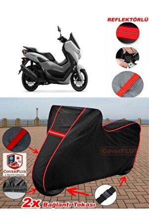 CoverPlus Yamaha NMax 155 Branda Siyah Motosiket Brandası Motor Örtüsü Çadır