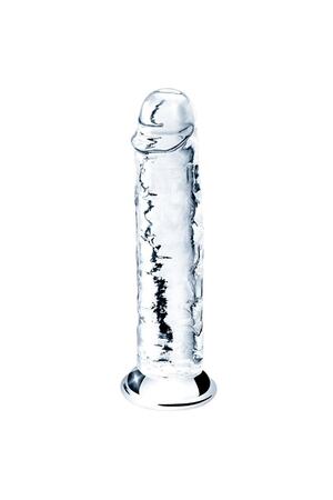 MeyraBest Esnek ve Bükülebilir 18 cm Şeffaf Görünümlü Anal ve Vajinal Kullanılabilir Jel Dildo