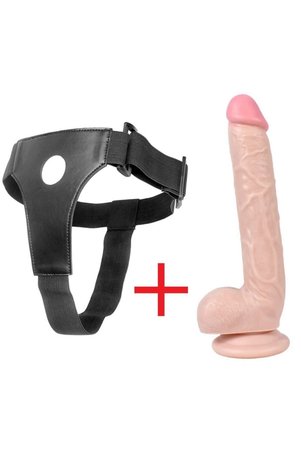 MeyraBest Kalın Realistik Belden Bağlamalı Kemerli Penis 28 cm