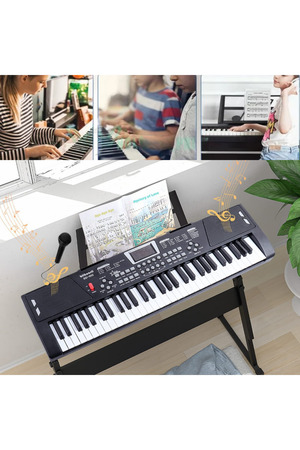 MultiZone 61 Tuşlu Elektronik Işıklı Dijital Çocuk Piyanosu Mikrofonlu Başlangıç Için Keyboard Demolu