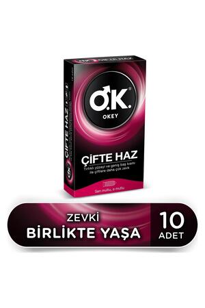 Okey Prezervatif 10 Adet - Çifte Haz