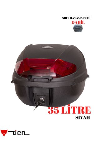 TİEN MOTOR Tien 35 Litre Motosiklet Çantası-Siyah