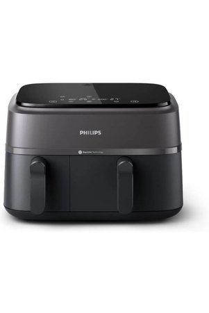 Philips HomeID Uygulaması 3000 Seri Çift Hazneli Airfryer 3L + 6L NA350/00 2750 W + 5 YIL Garanti