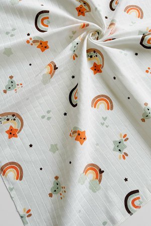 COOLMINIES Çok Amaçlı Müslin Örtü Müslin Bebek Battaniyesi %100 Pamuk Müslin Bez 80*90 Cm