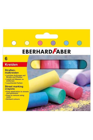 Genel Markalar Eberhard Faber Sokak işaretleme Tebeşiri 6 Renk