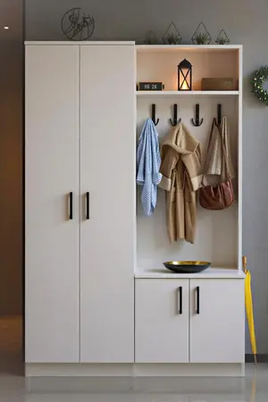 Moonlife Mobilya Grove 4 Kapaklı Askılıklı Ayakkabılık Dolabı Portmanto