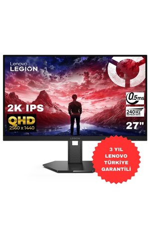 Lenovo Legion 27QD-10 27" 240Hz 0.5ms QHD 2K IPS Monitör 67D2UAC1TK