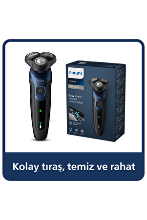 Philips 5000 Serisi Islak&Kuru Tıraş Makinesi 360 Yüz kıvrımı başlıklar Hassas Düzeltici S5445/03