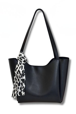 MYSTOBAG Fularlı Fermuarlı Ve Çıtçıt Kapamalı Shopper El Ve Omuz Çantası