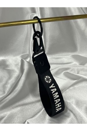 CEBECİOTO Yamaha Siyah 15CM BEZ Anahtarlık Kaliteli OTO-Moto Aksesuar Çift Taraflı Baskı