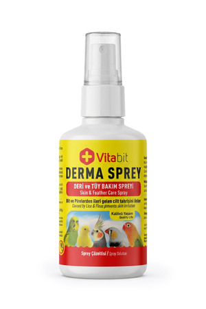 Vitabit Derma Sprey 100 Ml. Tüm Kafes Kuşlar Için Bit Ve Pire Deri Ve Tüy Bakımı SpreyiTYC00626531755