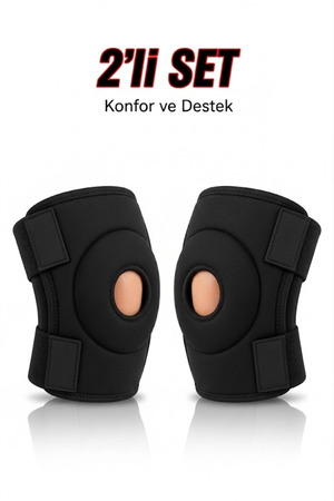 Wiforte Medikal Diz Korsesi İkili Set – Menisküs ve Patella Ligament Destekli Ayarlanabilir