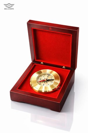 MELL & SWIPE Premium Hediyelik Kişiye Özel Ahşap Kutulu Pirinç Pusula Gold İsim Yazılı Özel Hediye İsme Özel Öğretmenler Günü Hediyesi