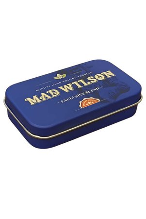 MAD WILSON Premium Metal Sigara Tabakası Lacivert Seri – Çok Amaçlı Mini Organizer Kutu 97x58x22 mm