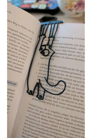 Genel Markalar Sevimli Kedi Kitap Ayracı – Dekoratif Kitap Tutucu